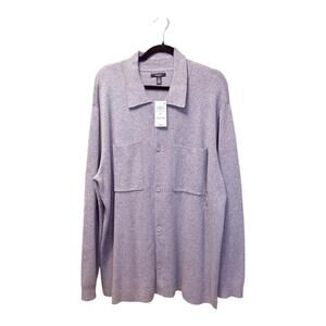 Alfani Men's Button-Up Knit Cardigan Gray XL
